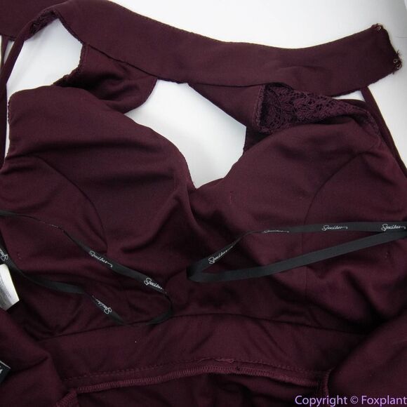 Speechless cocktail jewel embellished cut-out back halter mini dress,‎ junior 3 - Picture 13 of 16